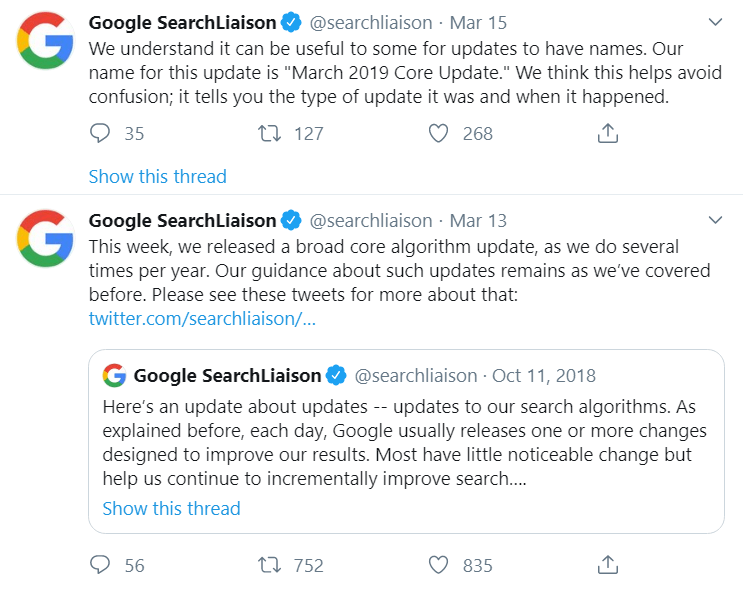 google algorithm update 1