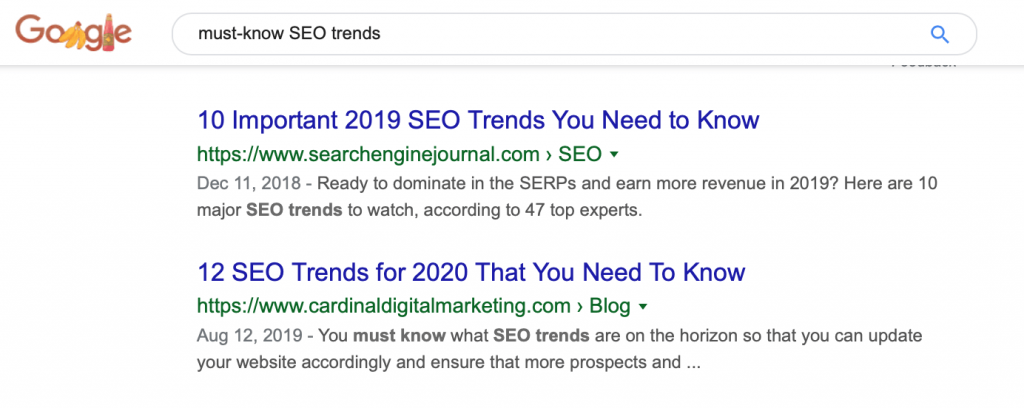 Must-Know SEO Trends on Google