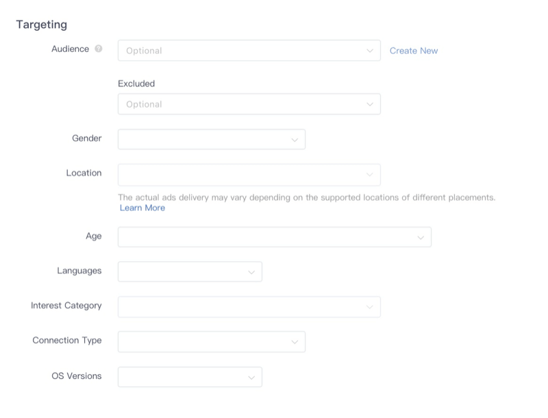 tiktok campaign audience setup