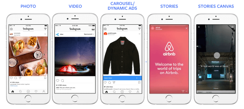 Types of Instagram ad formats