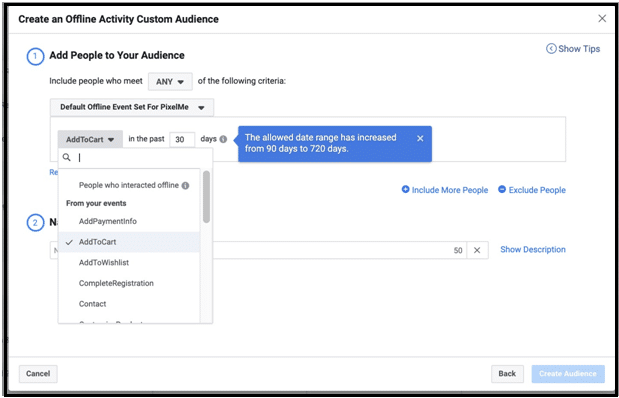 10- create an offline activity custom audience