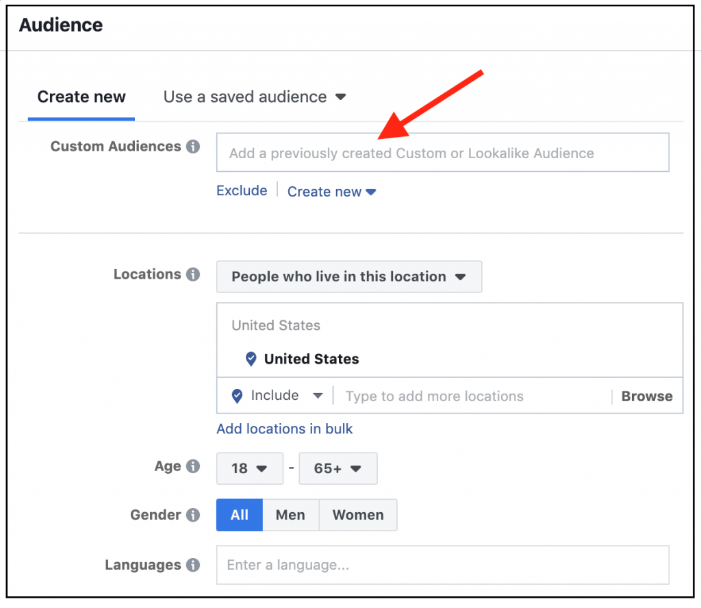 2-Building Custom Audience on Facebook