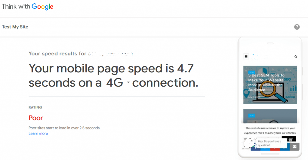 Compare your mobile site speed-1